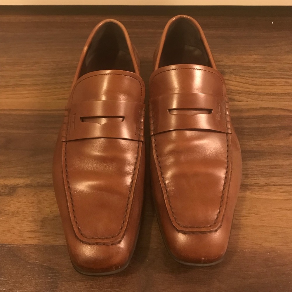 Salvatore Ferragamo Brown Penny Loader 8 3E
